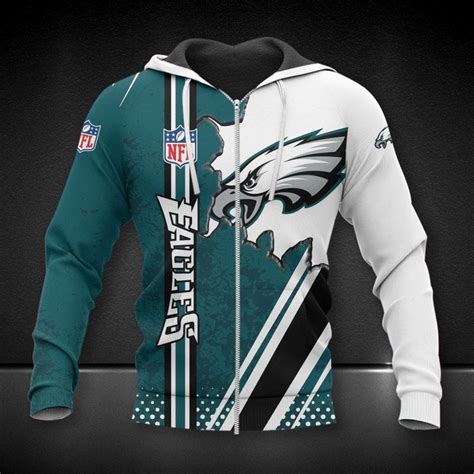 off white eagle hoodie|philadelphia eagles zip up hoodie.